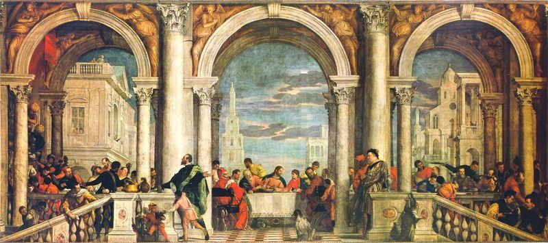 Paolo  Veronese Gastmahl im Hause Levis oil painting image
